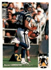 1994 Collector's Choice Darren Carrington #108 San Diego Chargers