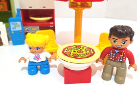 Lego DUPLO Pizzeria 10834 - 100% Complete Set w/ Minifigures Motorcycle & Pizzas