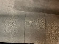 Stingray embossed leathers 10.25 x 24 for 3 pieces Mushroom