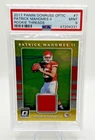 2017 Donruss Optic - Rookie Threads Patrick Mahomes II #7 (MEM, RC) PSA 9