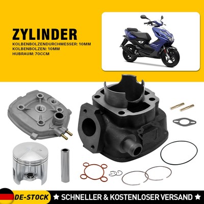 Zylinder 70ccm kompatibel für HONDA Dio, KYMCO DJ Fever Curio, SYM DD Fiddle