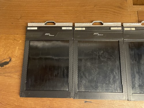 Excellent Lot of 9 Fidelity Deluxe 4x5 Cut Film Holder From Japan - Picture 2 of 10