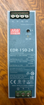 Power Supply, Mean Well EDR-150-24