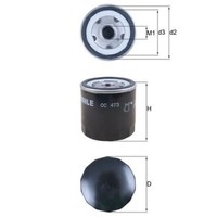 ÖLfilter Mahle OC 473 FüR Alfa Romeo Fiat Abarth Lancia Seat Autobianchi Fso 33
