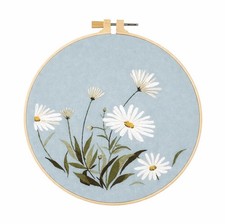 Embroidery Daisy Cross Stitch Kit Sewing Needlework Beginner Boho