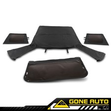 Fits 1987-1995 Jeep Wrangler Yj Soft Top W Upper Doorstinted Windowssailcloth