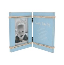 Pavilion Baby Boy 4x6 Vertical Photo Frame, Baby Shower Nursery Gift Decor