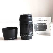 Canon EF-S AF 55-250mm F4-5.6 II IS Telephoto Zoom Lens, UK, Warranty, Read..