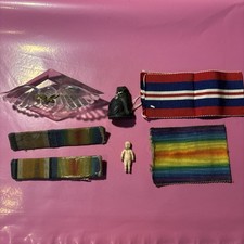 Militaria Lot Czech Cracker Jack Cat Frozen Charlotte Doll RAF Brooch Ribbon Pin