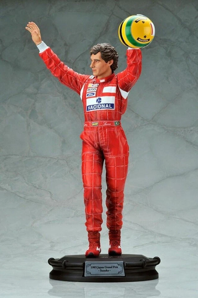 Estatua de Bellas Artes Kotobukiya Escala 1/6 Ayrton Senna 1993 Suzuka GP con Tarjeta Coa Foto 2 de 4