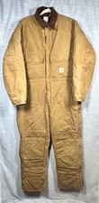Carhartt Artic Jumpsuit Duck Brown Quilt Liner 48 REG No Hood