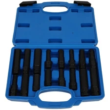 Locking Lug Nut Master Set Wheel Lock Key Removal Tool Kit double hex-head 16pcs