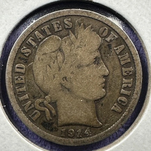 1914-D 10C Barber Dime (89165)
