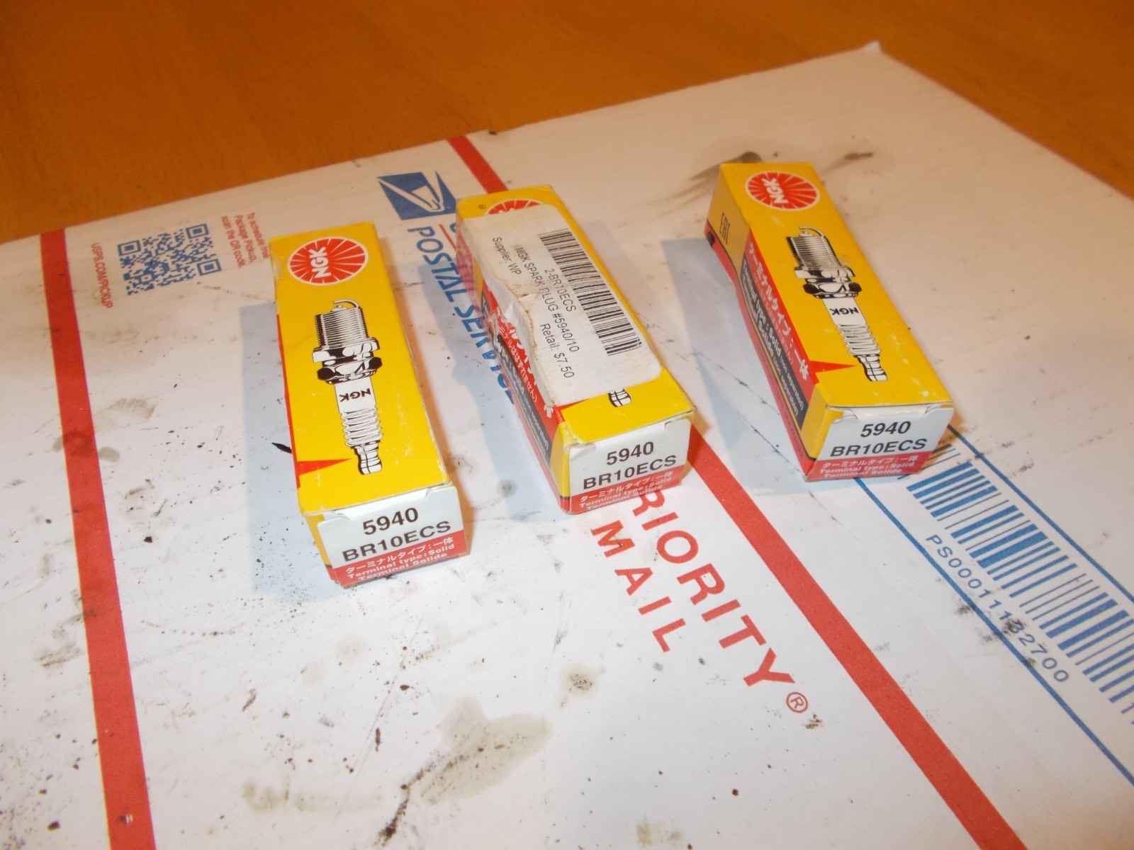 QTY 3 NGK 5940 BR10ECS Spark Plug Fits 1998 Yamaha SRX600 SRX700