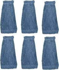 KLEEN HANDLER HEAVY DUTY Commercial Mop 6 Count, Blue - General Cleaning 