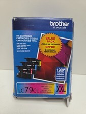 NEW OEM - BROTHER LC79CL XXL COLOR INK - CYAN MAGENTA YELLOW SEALED 11/2027