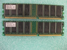 512MB 2x256MB PC-2700U 333MHz CL3 HYNIX  DDR1 Desktop Ram Memory DIMM Kit