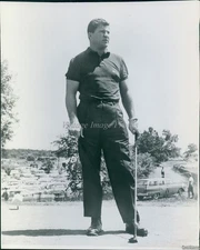 1961 Photo Mike Souchak Pro Golfer Pga Tour Ryder Cup Team Duke Hall Fame 7X9