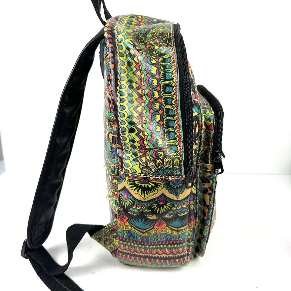 Mochila Sakroots Artist Circle Lona Recubierta Espíritu Desierto Un Mundo Bolso Dije Foto 4 de 4