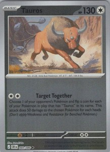 Tauros 069/086 Chaos Rising Reverse Holo