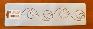 Dritz Quilting Stencil 3317 Loops Border Continuous  Design Plastic Template