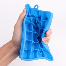 24 Grid Silicone Ice Cube Mold Big Square Ice Cube Tray Mold DIY Ice Cube Maker