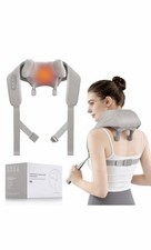 Neck and Shoulder Massager w/ Heat Electric Deep Tissue 4D Rechargable Massager