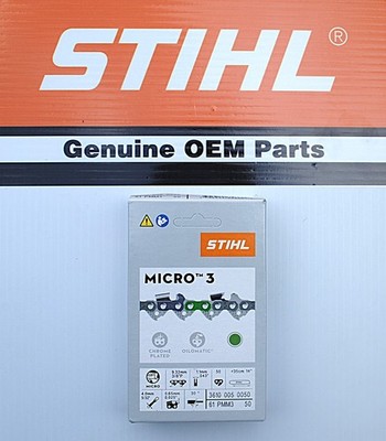 S161 Stihl OEM 3610-005-0050 14'' Saw Chain   61PMM3 50 3/8 Picco .043
