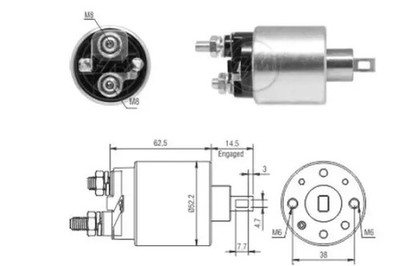 Automatik-Startmagnetschalter ZM3710 ERA für FIAT ABARTH LANCIA ALFA ROMEO FORD