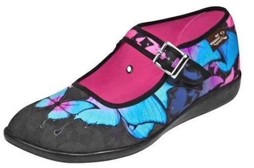 Zapatos Mariposa Hot Chocolate Design Mujer 39/US 9 Negro MaryJane Foto 3 de 4