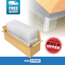 25x uPVC Arch Bead  White Mesh 2.5m Strong Flexible Curved Edges Reinforcement