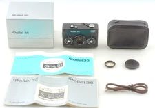 SET [Near MINT in Box] Rollei 35 Black Film Camera Tessar 40mm F/3.5 Lens JAPAN