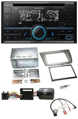 Kenwood CD 2DIN DAB USB Lenkrad Bluetooth Autoradio für Seat Altea Altea XL Tole