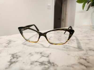 Jean Lafont HONEY 414 53-15-140 Striped Cat Eye Glasses Paris France