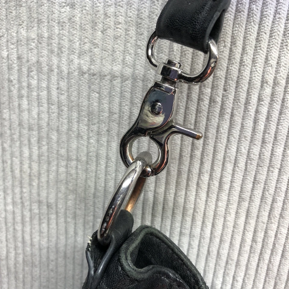 Tory Burch Black Messenger Bag Project Bag Needs Conditioned - Image 4 of 4