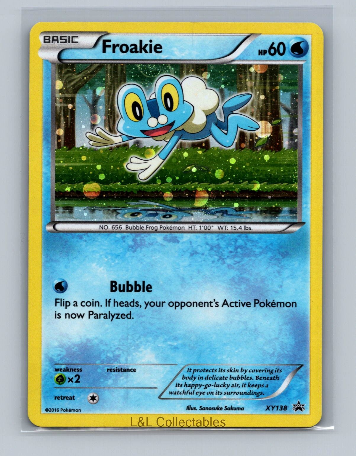 Froakie #XY138 XY Promos Holo SWIRL HOLOBLEED