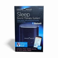 Sound Oasis Sleep Sound Therapy System Bluetooth White Pink Noise 20 Sleep Sound