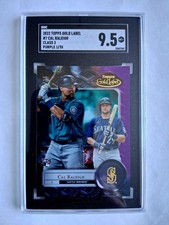 2022 TOPPS GOLD LABEL PURPLE CAL RALEIGH RC! 1/35! SGC 9.5! 1/1! FIRST ONE!