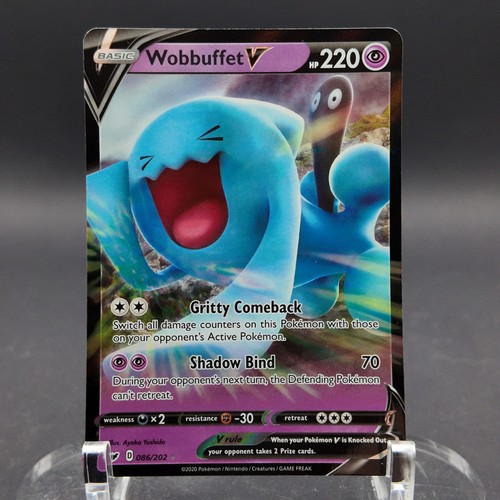 Wobbuffet V Holofoil 086/202 UR SWSH01: Sword & Shield Base Set Pokemon EN NM