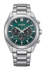 Citizen Men's Chronograph Date Window Silver Eco-Drive Watch 41MM CA4590-81X