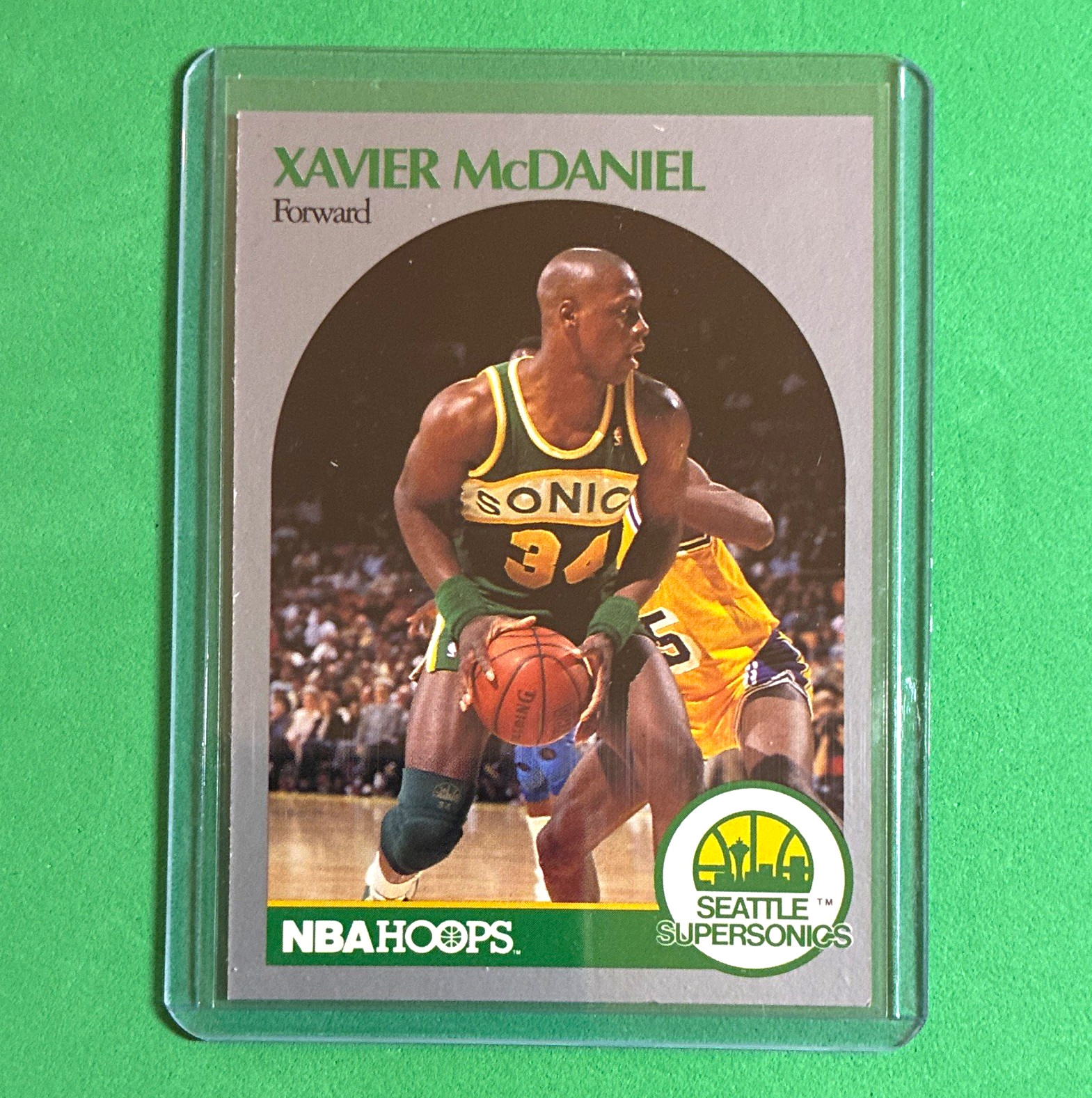 1990-91 NBA Hoops Xavier McDaniel #280 Seattle Sonics free shipping/toploader
