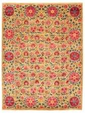 9'1" x 12'0" Hand Knotted Area Rug Traditional Oriental Wool Carpet