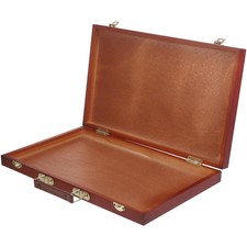 Wooden Painting Box Handheld Art Supply Case Portable Drawing Tool Organizer ...