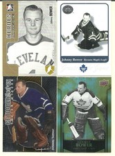 Johnny Bower 4-Card Lot