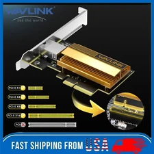 PCIe to 10G RJ45 Adapter 10G Base-T PCIe Network Card for Windows 11/10 & Linux