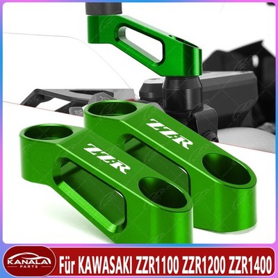 Für KAWASAKI ZZR1100 ZZR1200 ZZR1400 Motorrad Gefräste Rückspiegel Erhöhungs Set