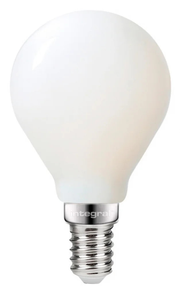 Frosted 1.8w LED Golf Ball Bulb 2700K Non Dimmable E14 250lm =25w Integral