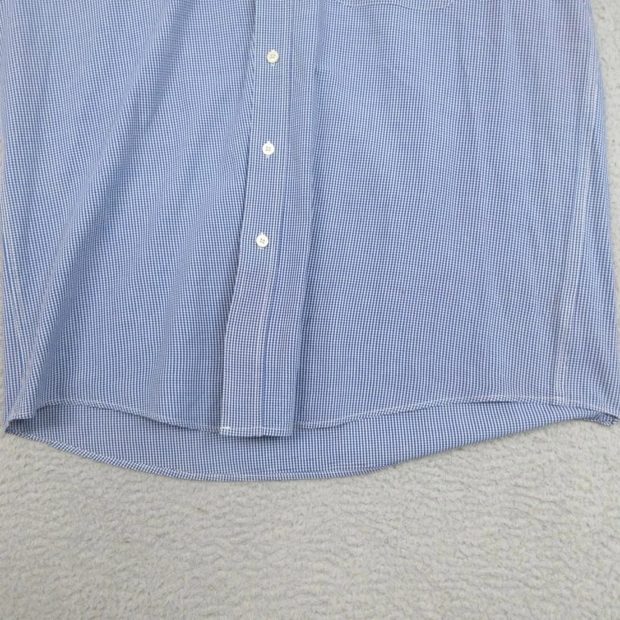 Indianapolis Colts Shirt Mens Large Blue Gingham NFL Football Button Up Antigua - Image 4 of 4