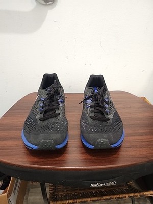 Men s Nike Zoom Winflo 4 Size 10.5 Black/Blue/Silver Style 898466-009 Cushlon ST