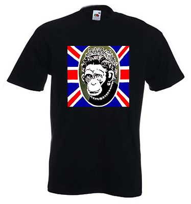 BANKSY MONKEY QUEEN T-SHIRT - Farbwahl - Größen Small bis XXXL